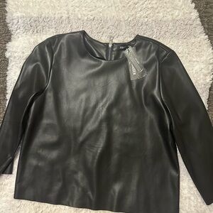 Steve Madden Faux leather top